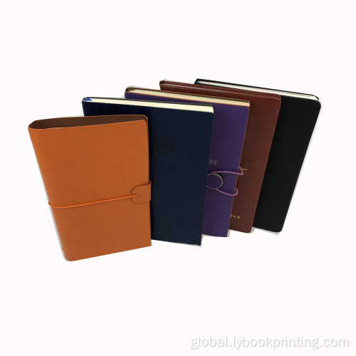 Design Planner Customized Pu leather cover workbook notebook printing Factory